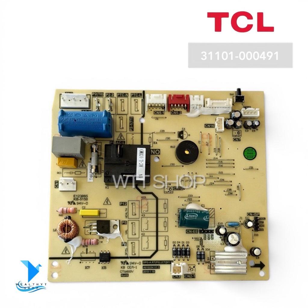 31101-000491 แผงวงจรแอร์ TCL แผงบอร์ดแอร์ทีซีแอล บอร์ดคอยล์เย็น รุ่น MAC-19FSI อะไหล่แอร์ ของแท้ศูนย