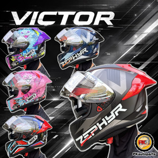 Index ID Victor หมวกกันน็อคเต็มใบ แว่น 2 ชั้น NEW!!