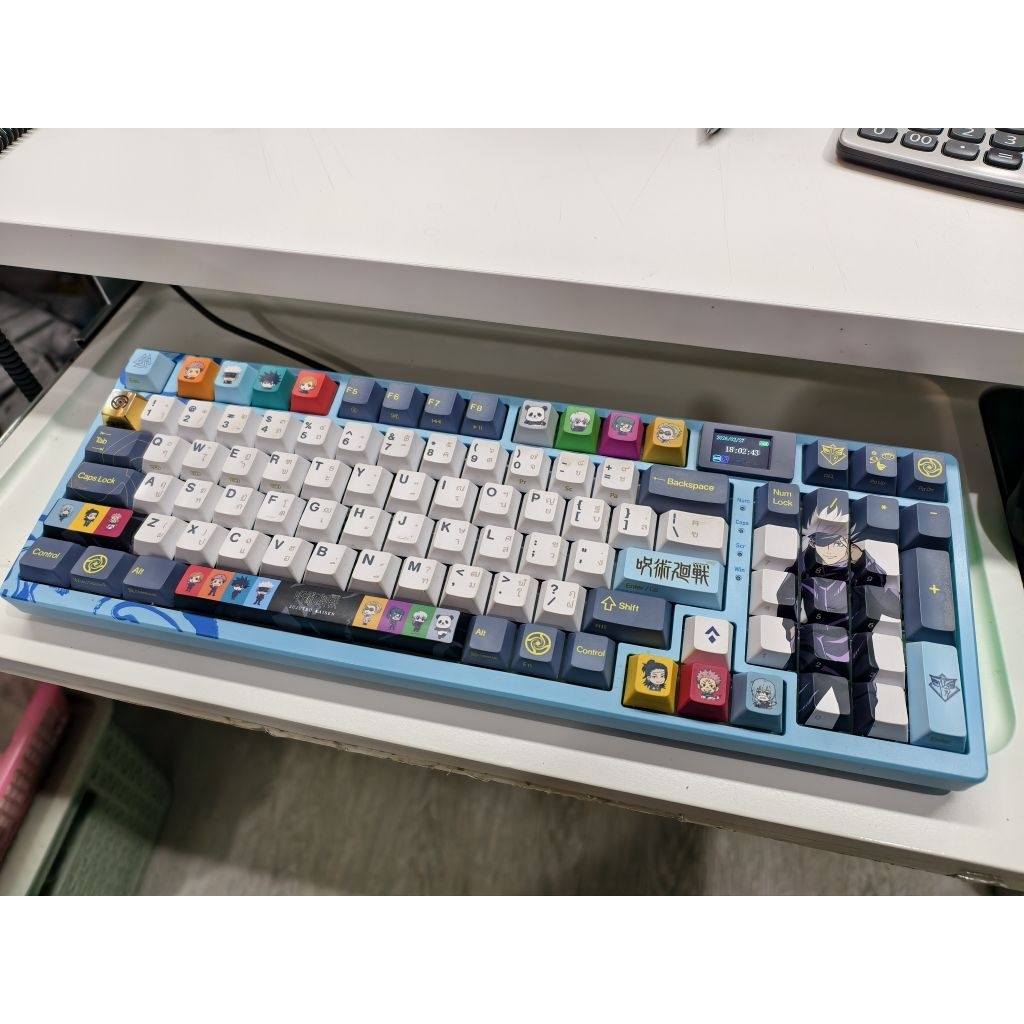ส่งต่อ KEYBOARD SATORU พร้อม Keycap JJK อุปกรณ์ครบ