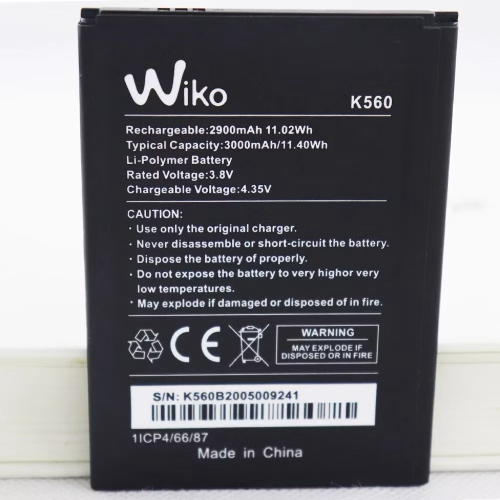 แบตเตอรี่ Wiko Y61 / Wiko Y62 K560 3000mAh ส่งจากไทย