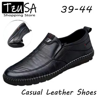 รองเท้าหนังลำลองผู้ชายใหม่ หนังนุ่มพื้นนุ่ม ใส่สบายสำหรับการ…