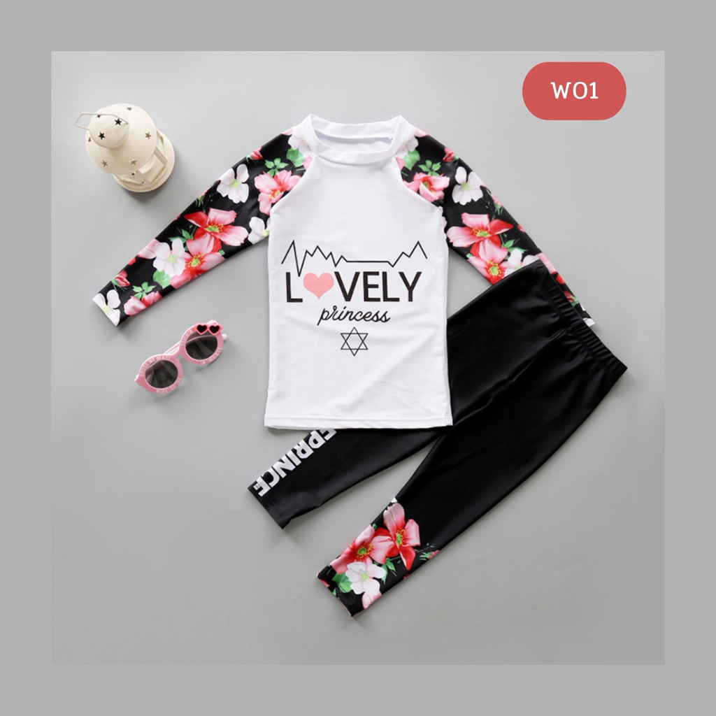 ชุดว่ายน้ำเด็กหญิง  W01