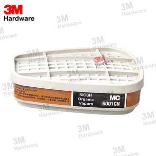 3M 6001 ตลับกรอง ของแท้ ตลับกรองป้องกันไอระเหยสารเคมี สี ทินเนอร์ ยาฆ่าแมลง กรองน้ำมัน 6001CN