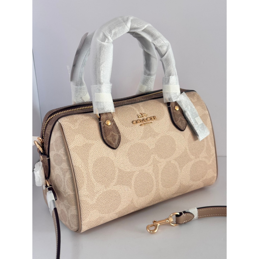 พร้อมส่งในไทย ของแท้ 100 % Coach Rowan Satchel In Signature Canvas CW376