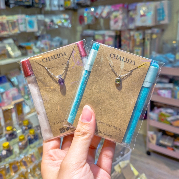 ***Inbox สอบถามลายสินค้าก่อนกดสั่งซื้อ*** Stainless Necklace สร้อยคอสเตนเลสขนาด S และ L ประดับจี้ ใส