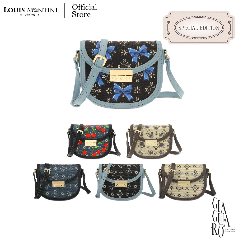 [Clearance sale] Louis Montini (Giaguaro) กระเป๋าผู้หญิงสะพายข้าง Women's Shoulder Bag LYP02
