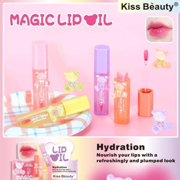 71438-03 ลิปกลอสเปลี่ยนสี ลิปออยล์ กลิ่นหอม ให้ความชุ่มชื้น บำรุงริมฝีปากให้อวบอิ่ม