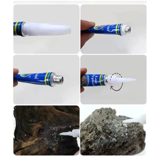 กาวติดมอส ไม้น้ำ ปะการัง หิน ขอนไม้ INSTANT GLUE หลอดฟ้า 5 กรัม