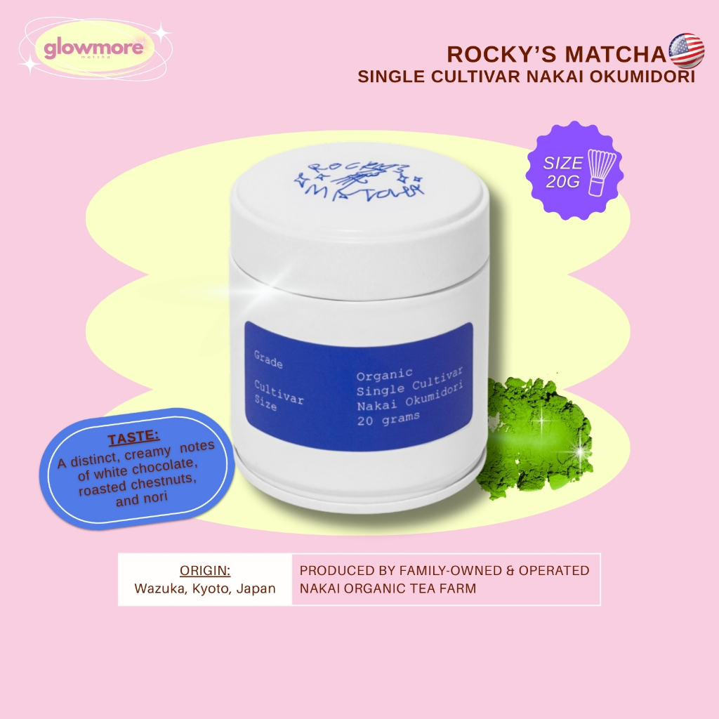 [พร้อมส่ง] Rocky's Matcha - Single Cultivar Nakai Okumidori 20g