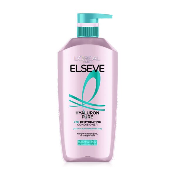 (พร้อมส่ง/ของแท้) L'oreal Paris Elseve Hyaluron Pure 72H Rehydrating Conditioner 375ml
