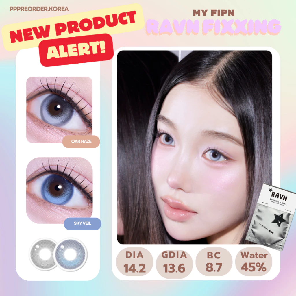MY FiPN Ravn Fixing Lens แบบจึ้ง สวยมากๆ ค่ะ เลนส์ไม่หมุน คอนแทคเลนส์รายเดือน
