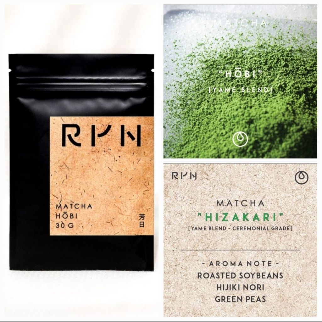 ใช้โค้ดลด🔥พร้อมส่ง✅️(เก็บแช่ฟรีซ) RYN HOBI/RYN HIZAKARI Ceremonial Matcha มัทฉะเกรดพิธีการ โทนถั่ว🍵