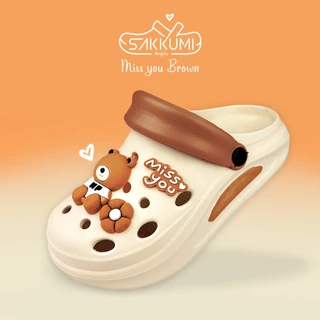 รองเท้าหัวโตพื้นนุ่มผู้หญิงลายหมี พื้นหนา 3 cm นุ่มพิเศษ Marco Pony รุ่น MP 2190 กันลื่น มี 6 สี