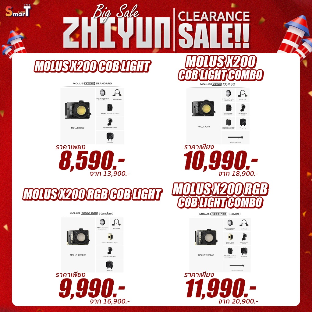 Zhiyun - MOLUS X200 Light ประกันศูนย์ไทย