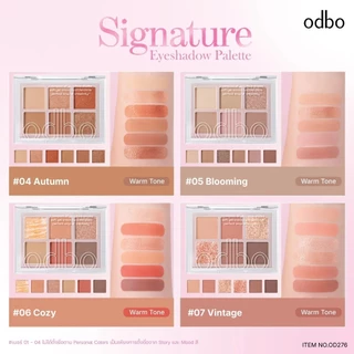 ★★มีเบอร์ 10,12★★ (OD276) odbo Signature Eyeshadow Palette โอดีบีโอ ซิกเนเจอร์ อายแชโดว์ พาเลท