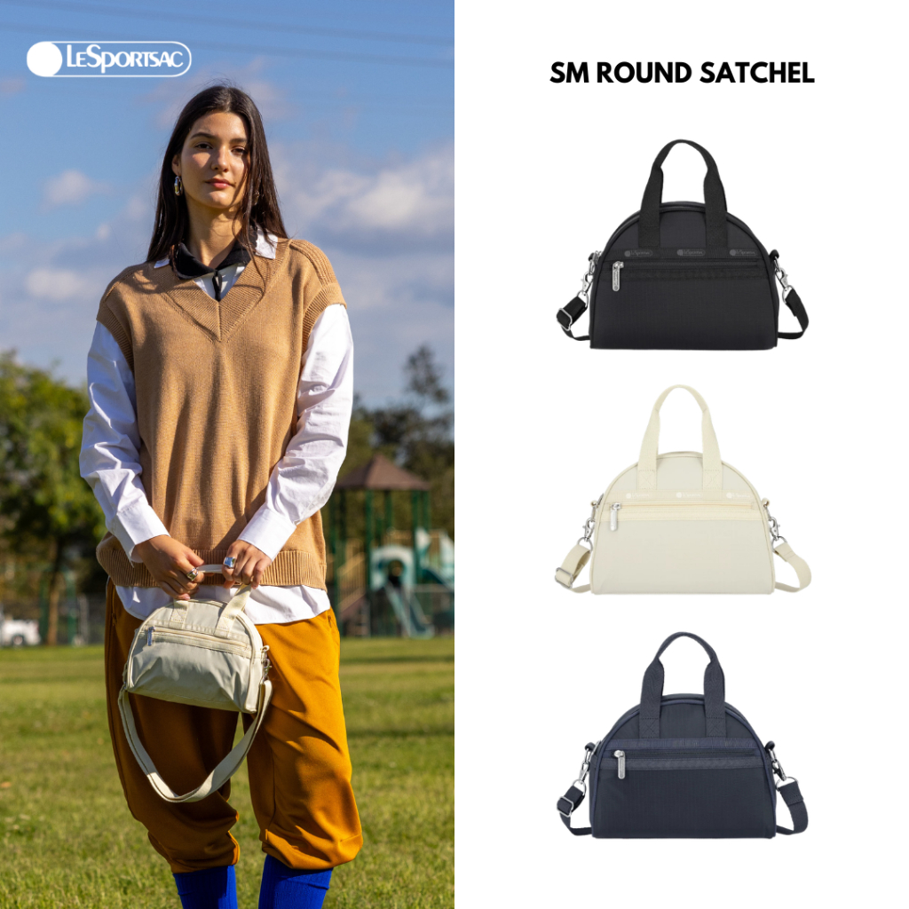 LeSportsac Round Sm Satchel กระเป๋าสะพายข้างพาดลำตัว Style 1802