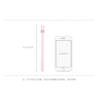 ปากกาเจลกระต่าย ตวามยาว18cm ทรงกระต่ายน่ารัก หมึกดำ