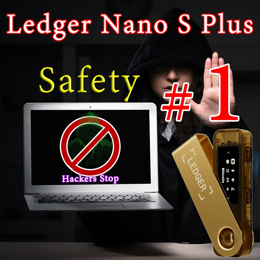 Ledger Nano S Plus Hardware Wallet Crypto Cold Wallet BTC ETH USDT NFT Cold Storage Offline Private 
