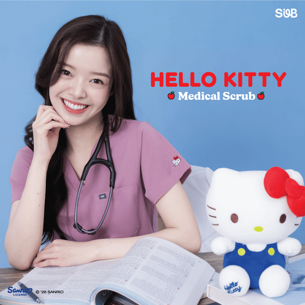 Subscrub Hello Kitty Collection - (ชุดสครับ ชุดสครับหญิง ชุดสครับหมอ)