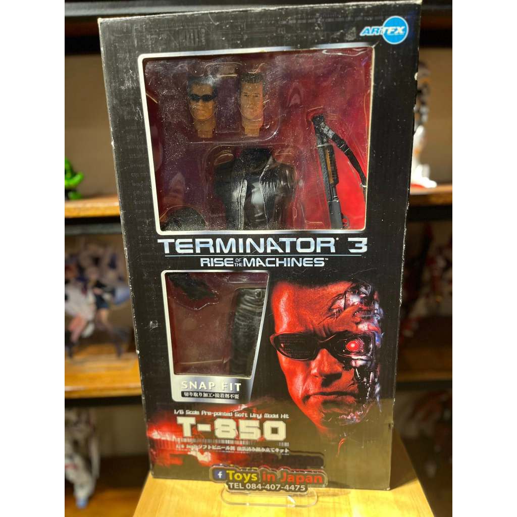 โมเดล Terminator 3: Rise of the Machines - T-850 Snap Fit 1/6 Scale Soft Vinyl Model Kit