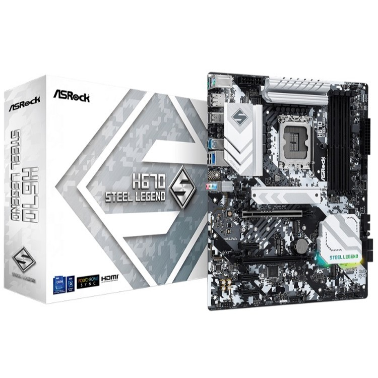 ASROCK H670 STEEL LEGEND DDR4 MAINBOARD