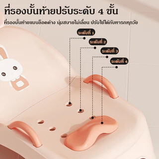 เตียงสระผมเด็ก พับเก็บได้ พร้อมอ่างน้ำในตัว ดีไซน์พิเศษ ช่วยให้น้ำไม่เข้าตาเด็ก สบายตัวสุดๆ