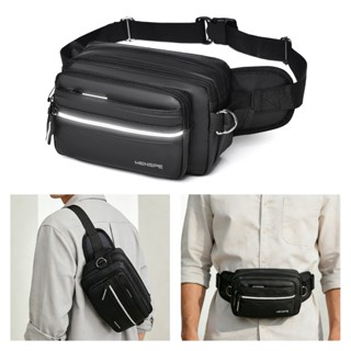 MENSPEกระเป๋าคาดเอวผู้ชายกระเป๋าแฟชั่นCross Bodyกระเป๋ากันน้…