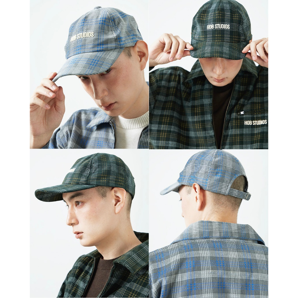 Plaid Corduroy Cap HOB STUDIOS ทักแชทรับโค้ดลดเพิ่ม