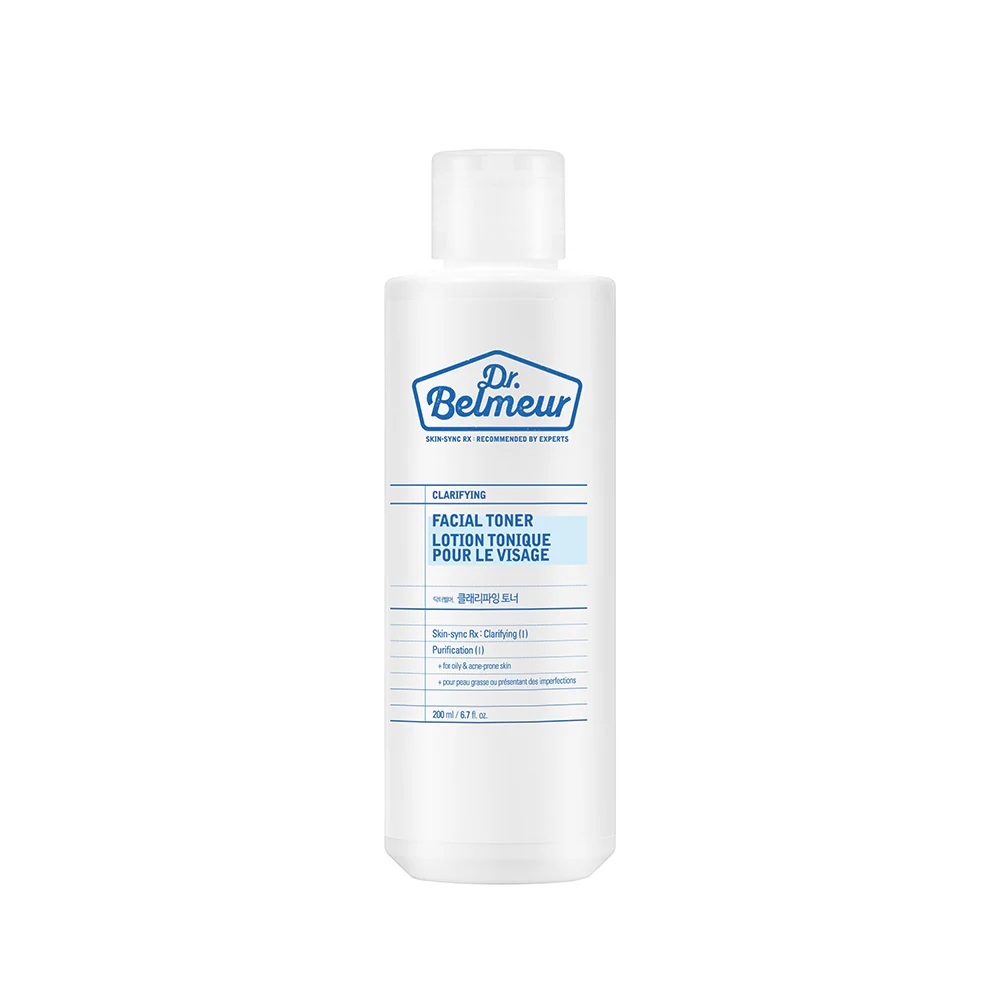 THE FACE SHOP DR.BELMEUR CLARIFYING FACIAL TONER โทนเนอร์ ลดสิว คุมมัน สูตรอ่อนโยน ผิวแพ้ง่าย