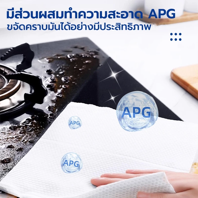 [ซื้อ 4 แถม 1/3 ถุง ]ผ้าเปียกทำความสะอาดครัว Kiss Aimy  กลิ่นเลมอน ขจัดครา thumbnail 5