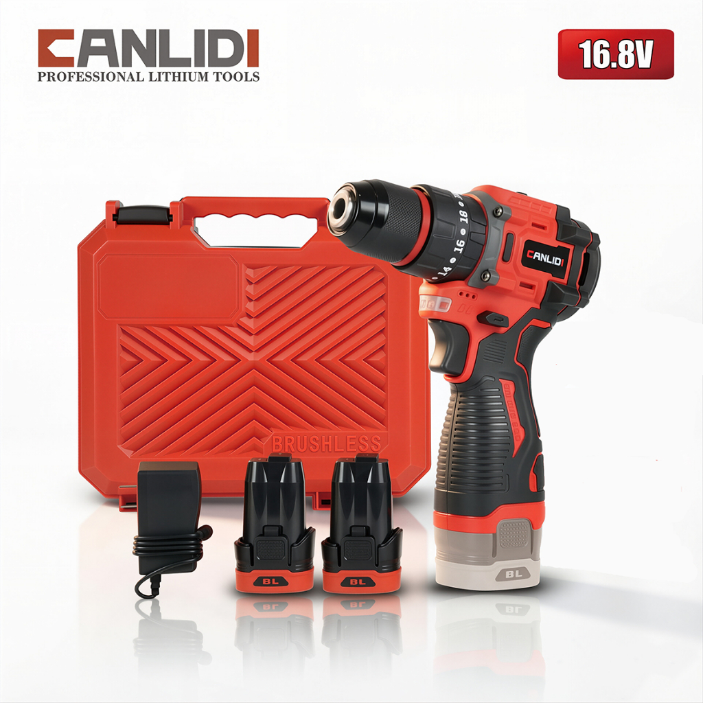 🔥มีสต็อก🔥 CANLIDI รุ่น CID-60 16.8V 10mm สว่านไร้สาย BL มอเตอร์ไร้แปรงถ่าน สว่านกระแทกไร้สาย 3 ระบบ​ 2 เกีย​​ ​