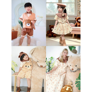 ชุดคู่แม่ลูกลายหมีน่ารักมากคะ ต้องมีน๊า