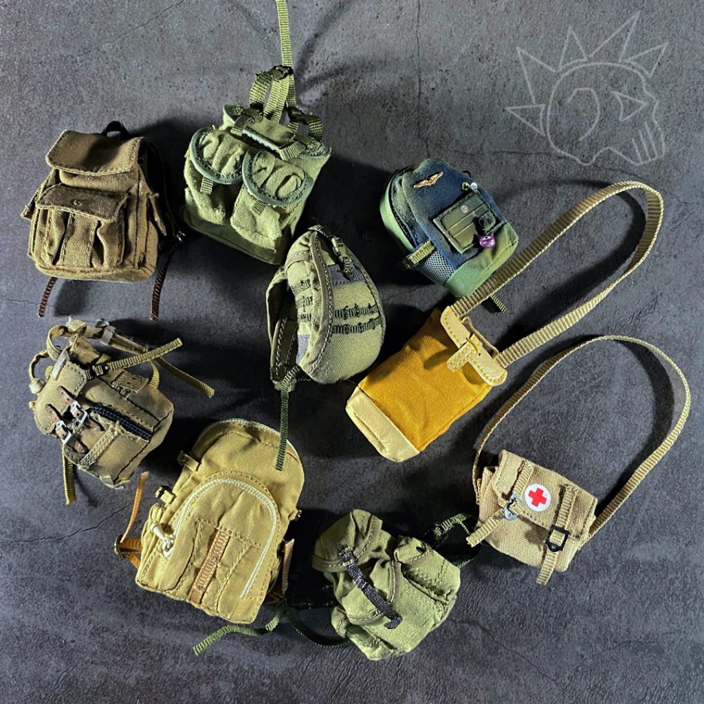 Backpacks for 1/12 scale figure