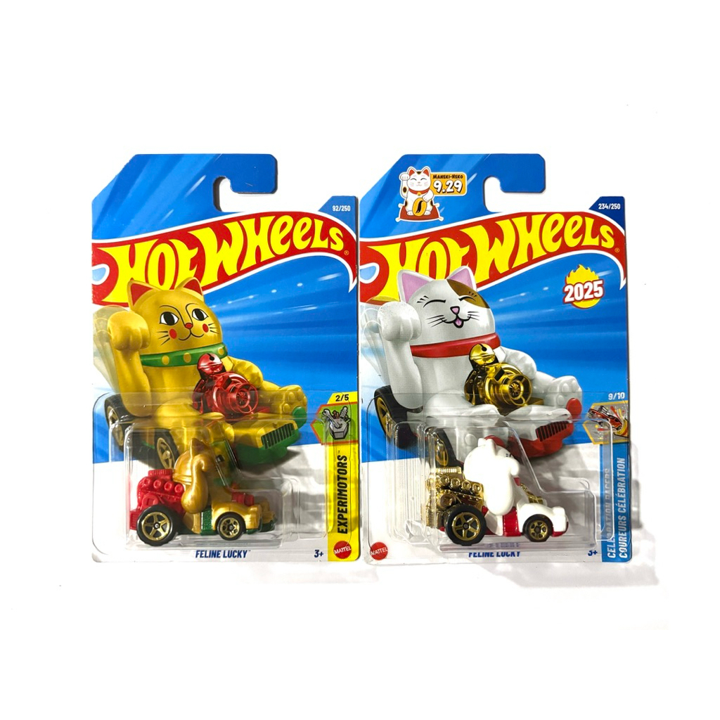 Hot Wheels | FELINE LUCKY ~ รถแมวกวักนำโชค | 🇹🇭แพคอินเตอร์&แพคอเมริกา🇺🇸| 📦สินค้ามีพร้อมส่ง | สเกล 1:64 |‼️แพคยับ หูยับ