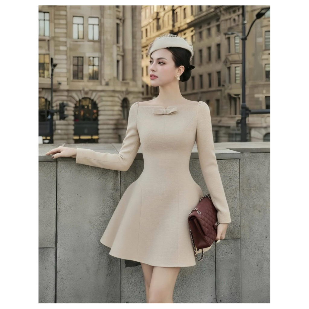 Nellie dress จากแบรนด์ CHOUCHOU พร้อมส่งจากไทย