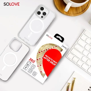 SOLOVE เคสใสสำหรับ iPhone ทุกรุ่น เคสกันกระแทก แรงดูดสูง พรีเมี่ยม ไม่เหลืองง่าย