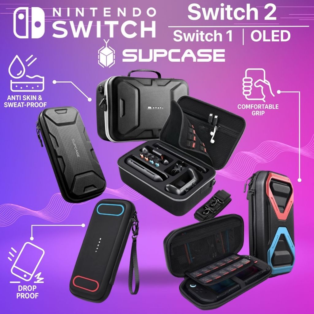 (ส่งทันที) กระเป๋า SUPCASE (MUMBA) Carrying Bags สำหรับ Nintendo Switch 2 / Switch 1 / Switch OLED