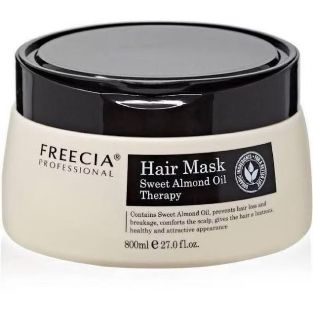 💯💯💯Freecia ทรีทเม้นท์ ฟรีเซียแฮร์มาส์คสวีทอัลมอนด์ ออย เทอราพี800มล.แชมพู1000มล. แฮร์ออย50มล.#ฟีเซีย