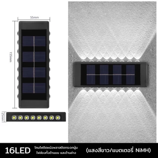 ไฟถนนโซล่าเซลล์ ไฟโซล่าเซลล์ พลังงานแสงอาทิตย์ Solar cell light สำหรับกลางแจ้ง ไฟโซ ล่าเซล ไฟติดผนังมินิมอล