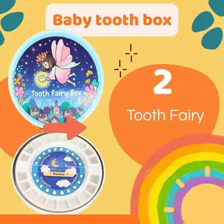 กล่องเก็บฟันน้ำนมเด็ก กล่องฟันน้ำนม Baby tooth box กล่องใส่ฟันน้ำนม 20 ซี่ มี 7 ลาย พร้อมส่ง