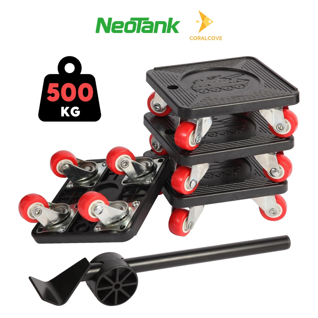 NeoTank ล้อเลื่อนย้ายเฟอร์นิเจอร์ 200kg ล้อหมุน 360° พร้อมคานงัด ตู้ ตู้เย็นในบ้าน