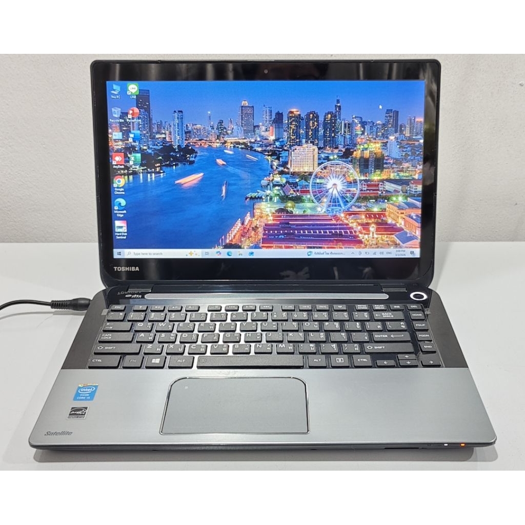 Notebook โน๊ตบุ๊ค มือสอง ราคาถูก รุ่น Toshiba S40t-a Corei5 แรม 8G ใช้งานลื่นๆ ดูหนัง ฟังเพลง ทำงาน 