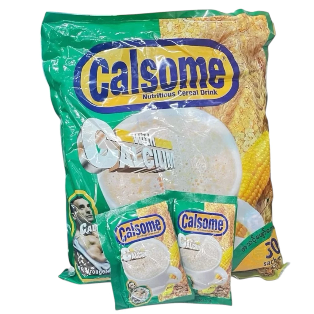 Calsome ซีเรียลข้าวโพดพม่า เครื่องดื่มธัญพืชเมียนมาร์