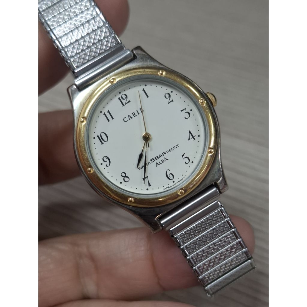 นาฬิกามือสอง Alba ระบบ Quartz เดินพร้อมใช้งาน