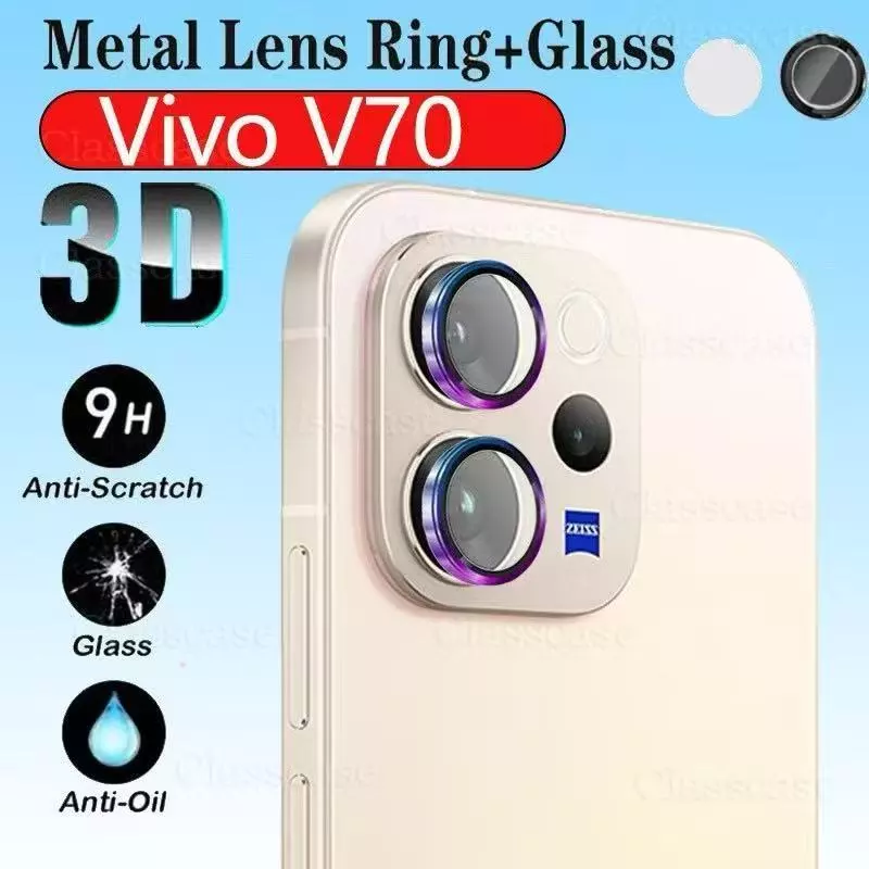 ตรงรุ่น ฟิล์มกระจกเลนส์กล้อง For Vivo V70 V70ELite V70FE กันรอยกล้องหลัง