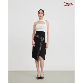 Onyva MILAN Skirt - กระโปรงผู้หญิงเอวสูง ดีไซน์ลูกไม้ ใส่สบายเก็บพุง ใ ใส่ทำงาน สาวอวบใส่ได้ XS-XXL