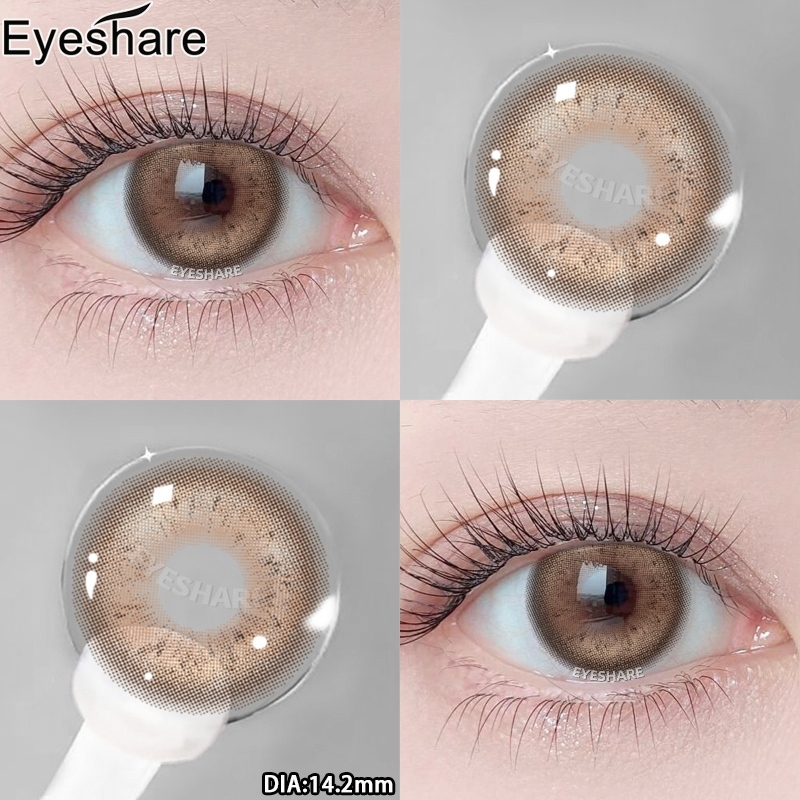 Eyeshare polaris ซีรีย์ คอนแทคเลนส์สีน้ำตาล คอนแทคเลนส์สวยๆ กล่องละ 2 ชิ้น สามารถใช้งานได้ 1 ปี