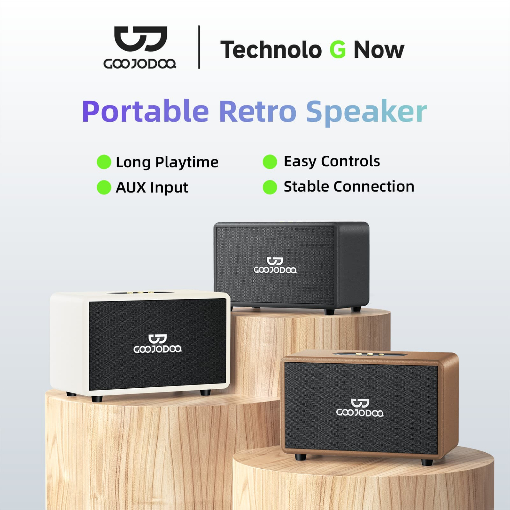 GOOJODOQ Ab4093 ลําโพง Bluetooth 5.3 ลำโพงขนาดใหญ่ 4 ช่อง 40w เสียงเบส 3600mah ไมโครโฟน 2 ตัว
