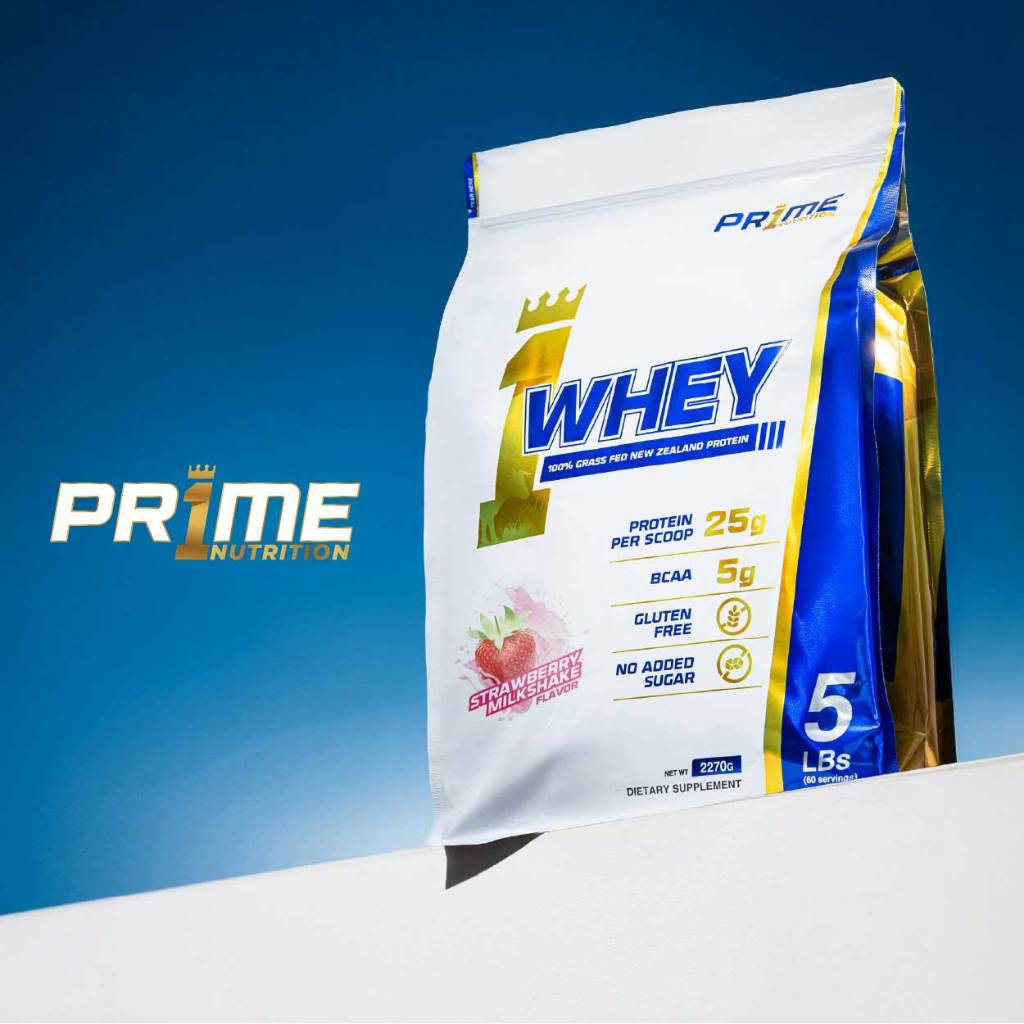 PR1ME Whey Protein Complex Gluten Free, 5 LBs ไพร์ม เวย์โปรตีน รส สตรอว์เบอร์รี 5 LBs