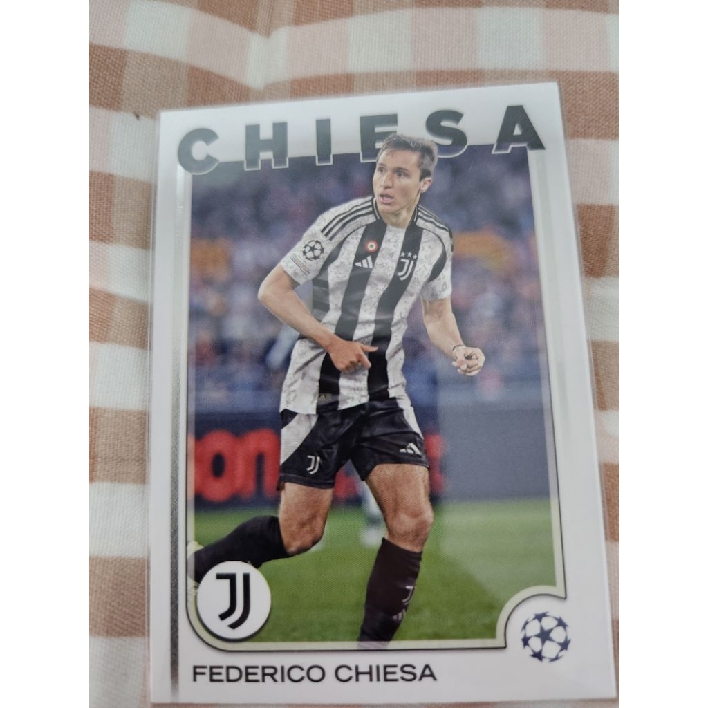 การ์ดนักฟุตบอล Federico Chiesa พร้อมซองใส